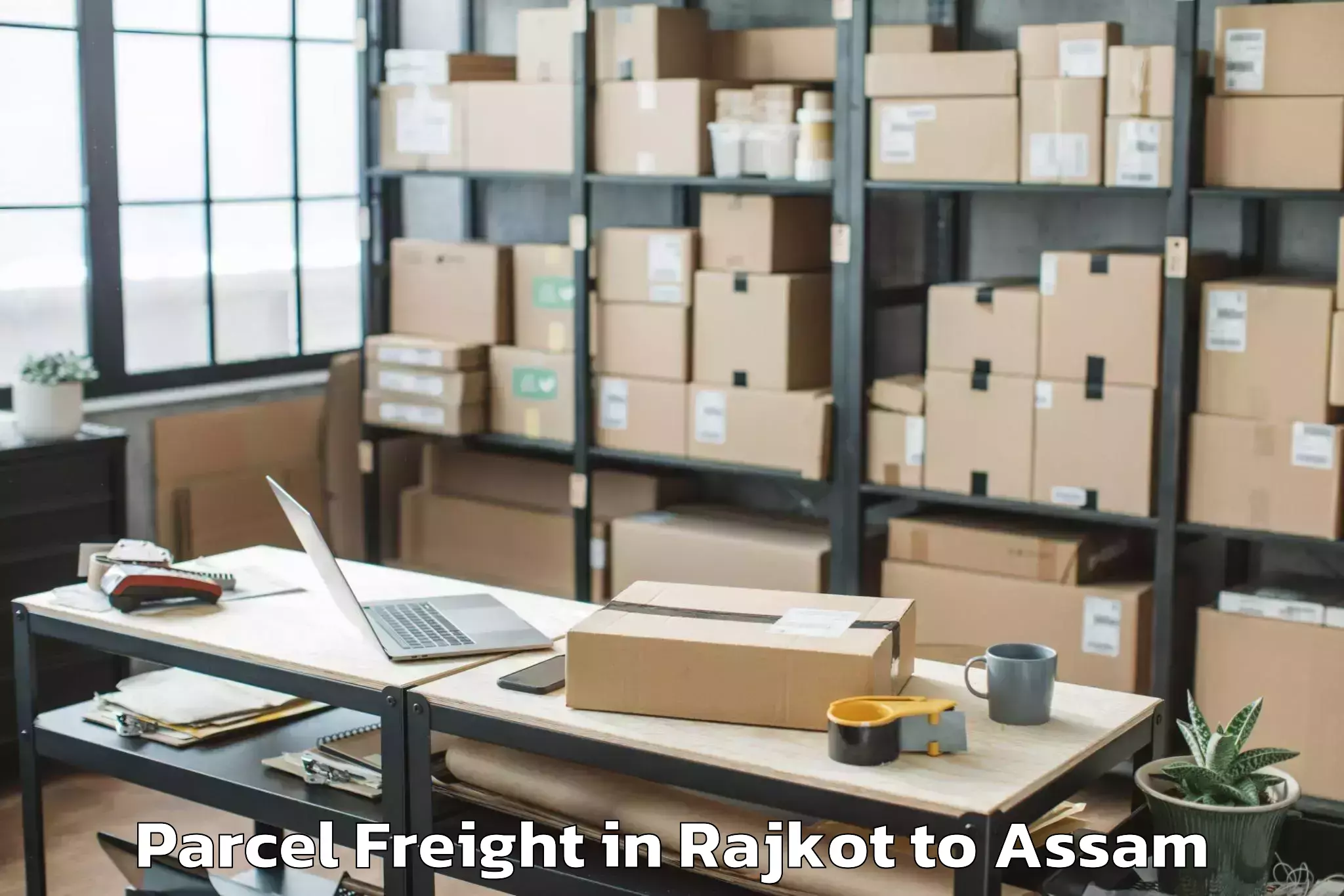 Leading Rajkot to Gogamukh Parcel Freight Provider